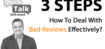 How To Deal With Bad/Negative Reviews Effectively?