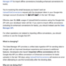 Google is moving offline conversion imports out of the Google Ads API