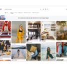 Google Image Search drops clean search box and adds gallery of images