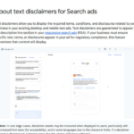 Google publishes guidance for text disclaimers in Search ads