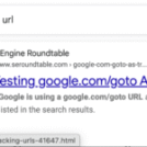 Google confirms deploying goto URL redirects to search results links