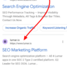 Google tests advertiser list above mobile Search ads